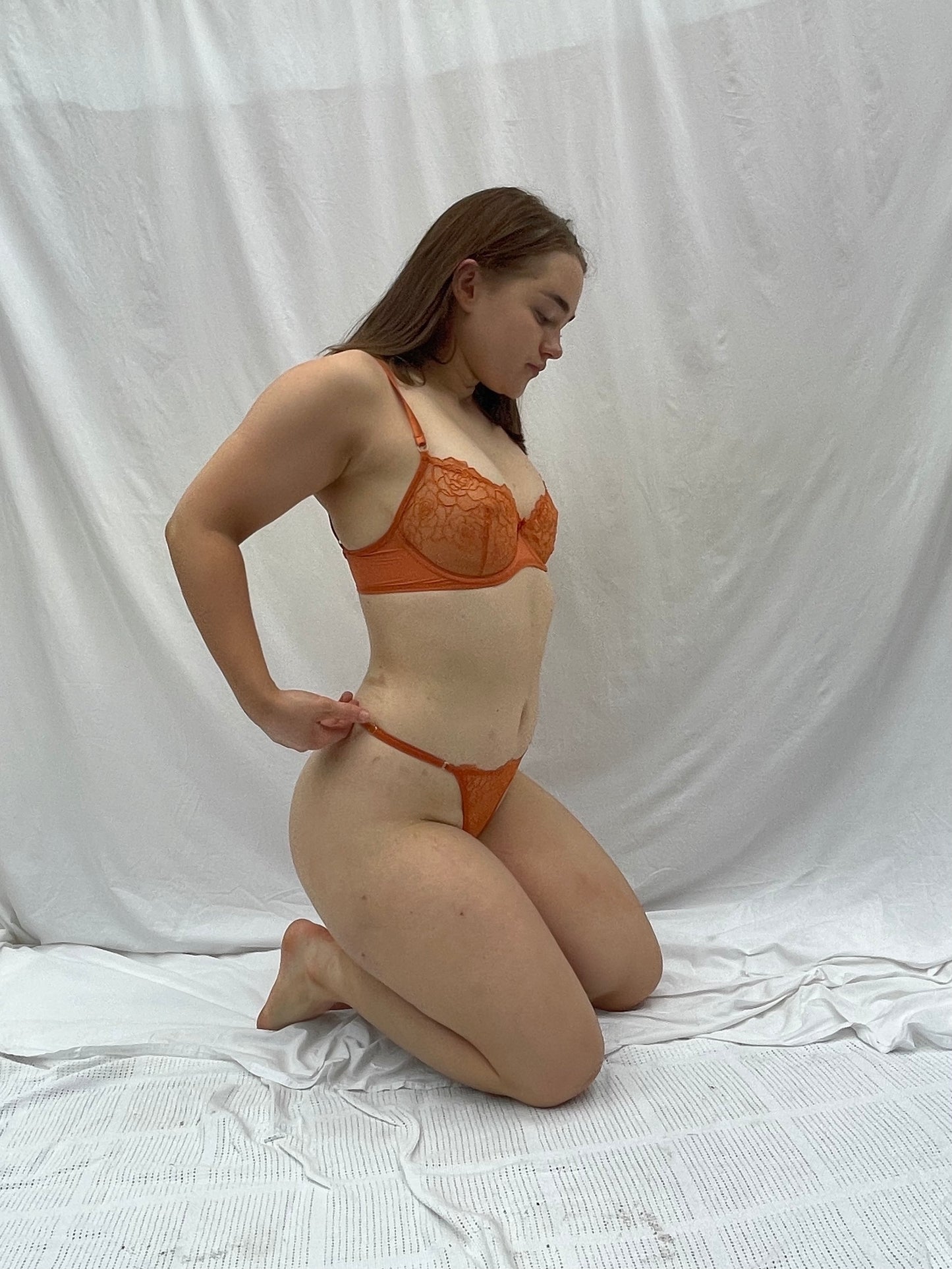 Abbie Underwire Bra in Orange